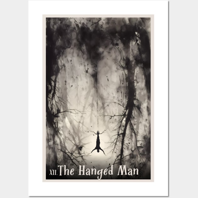 The Hanged Man - Surrender and Letting Go Wall Art by paparampan